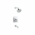 Kohler Rite-Temp Bath And Shower Trim Kit 2.5 GPM in Polished Chrome T35918-4Y-CP